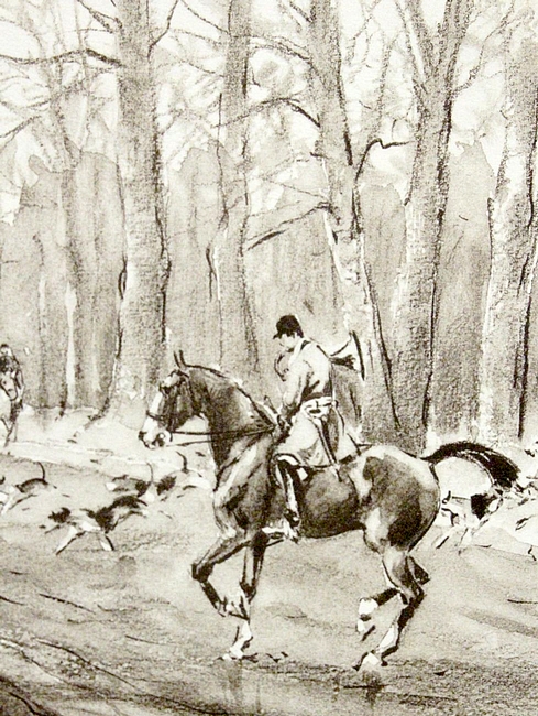 Chasse de l'Equipage Champchevrier - Tirée du Guide de l'invité (1929) par Henri de Vibraye - Illustré par Karl Reille (2)